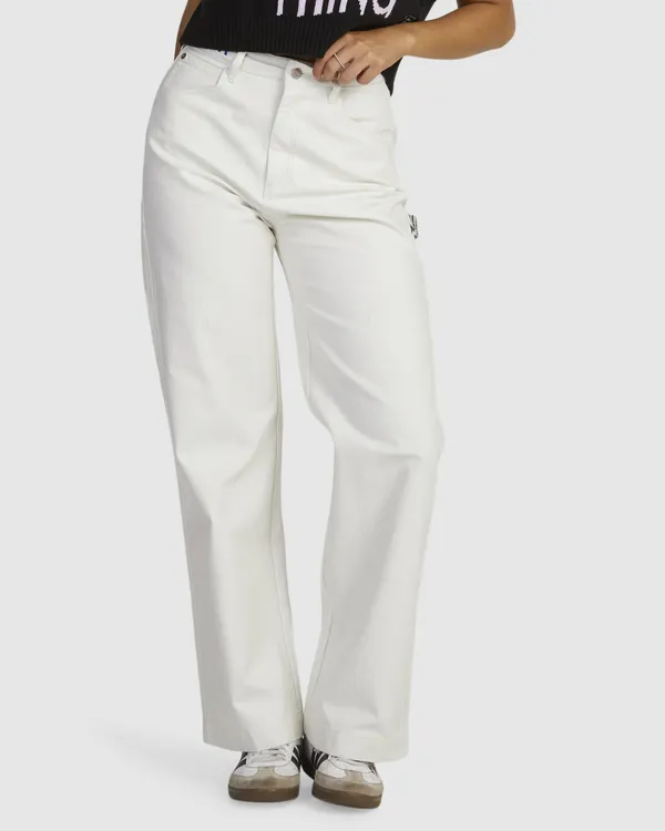 PAINTERS  PANTAL&OACUTE;N DE CORTE RECTO PARA MUJER