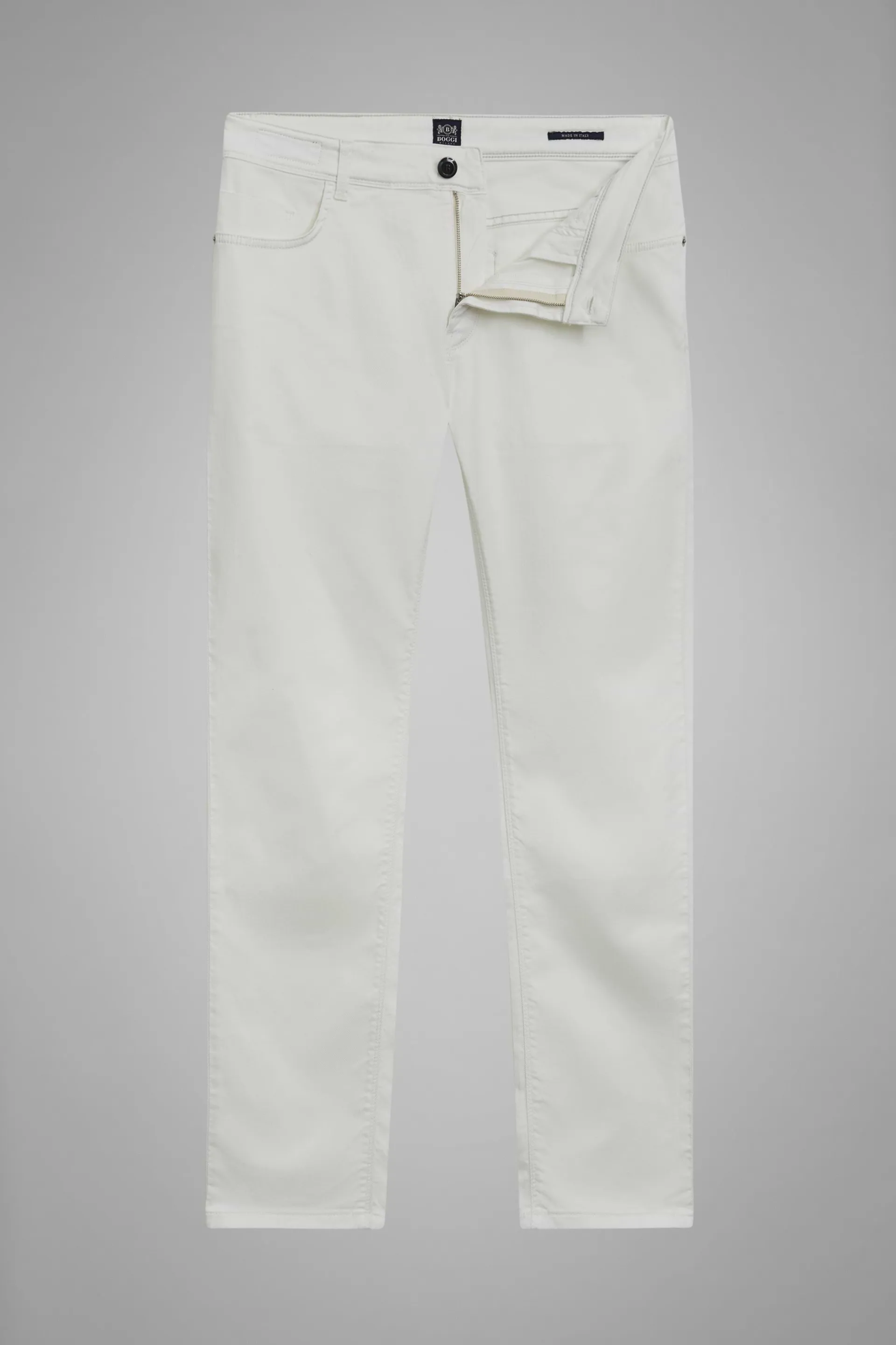 Pantalón Con 5 Bolsillos De Algodón Gabardina Regular Fit De Tencel