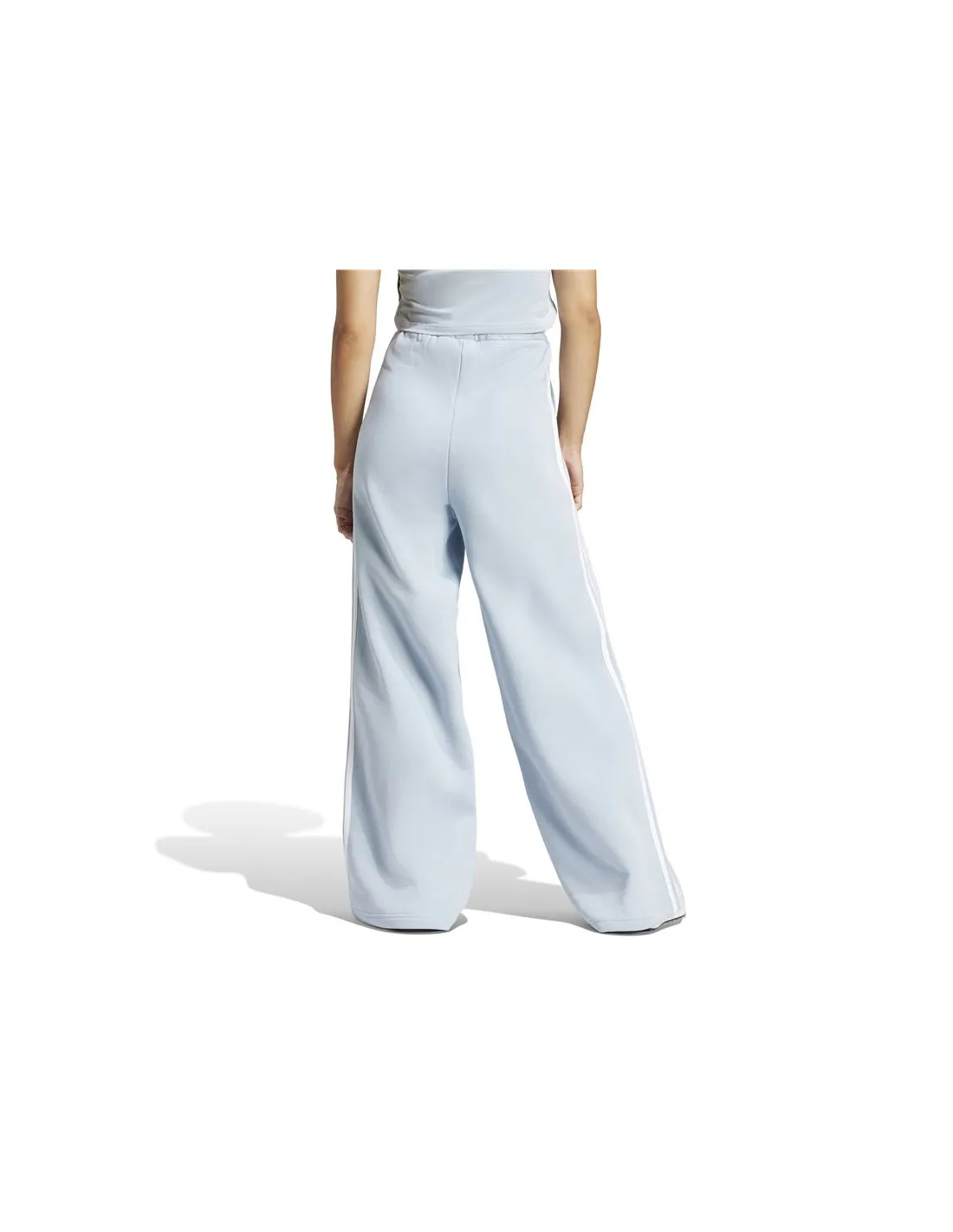 Pantalones adidas Essentials 3 Bandas Fleece Wide Mujer Azul