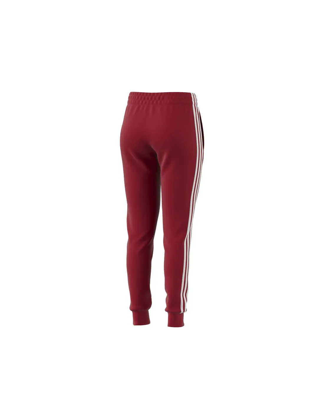 PANTALONES ADIDAS ESSENTIALS 3STRIPES FLEECE MUJER ROJO