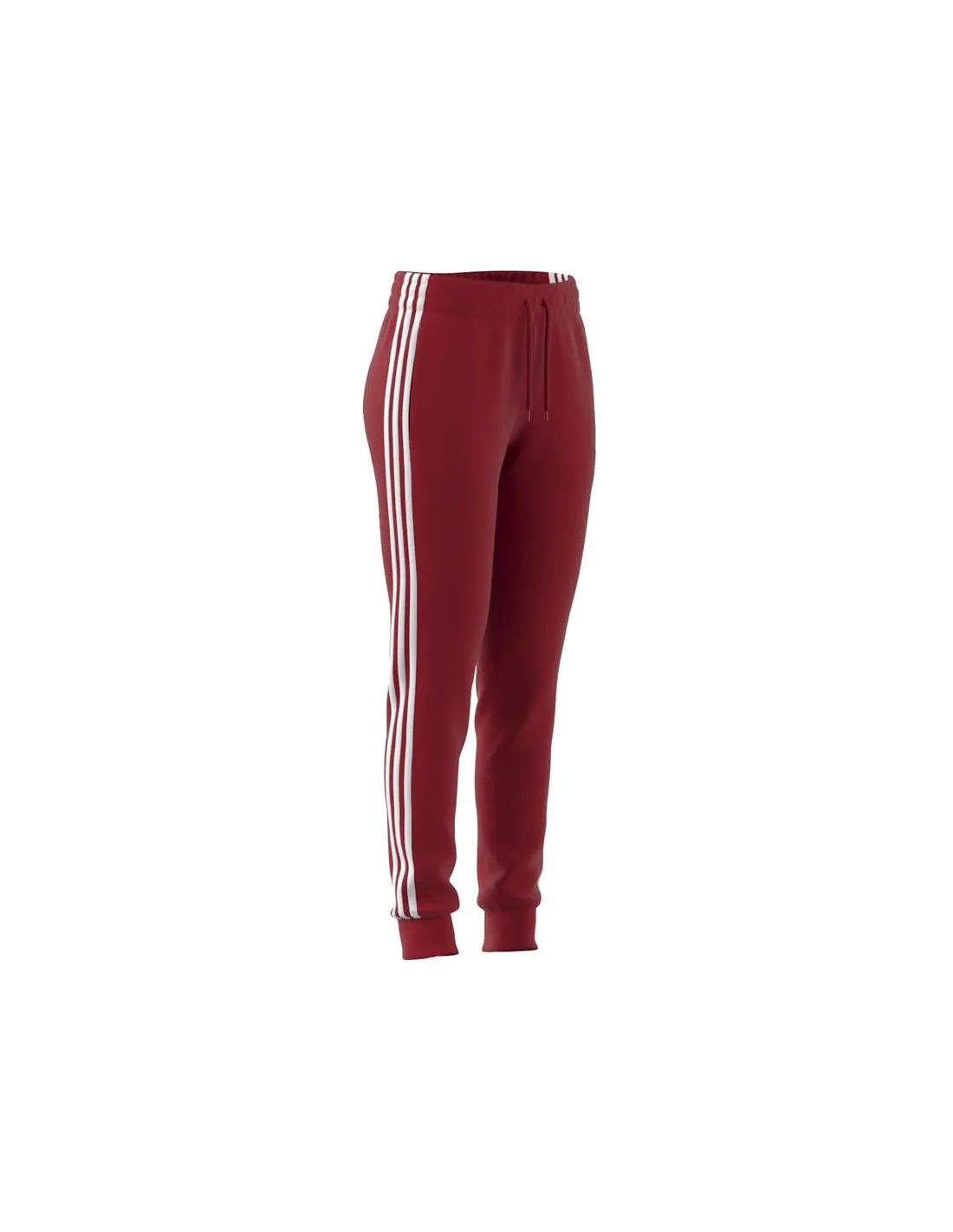 PANTALONES ADIDAS ESSENTIALS 3STRIPES FLEECE MUJER ROJO