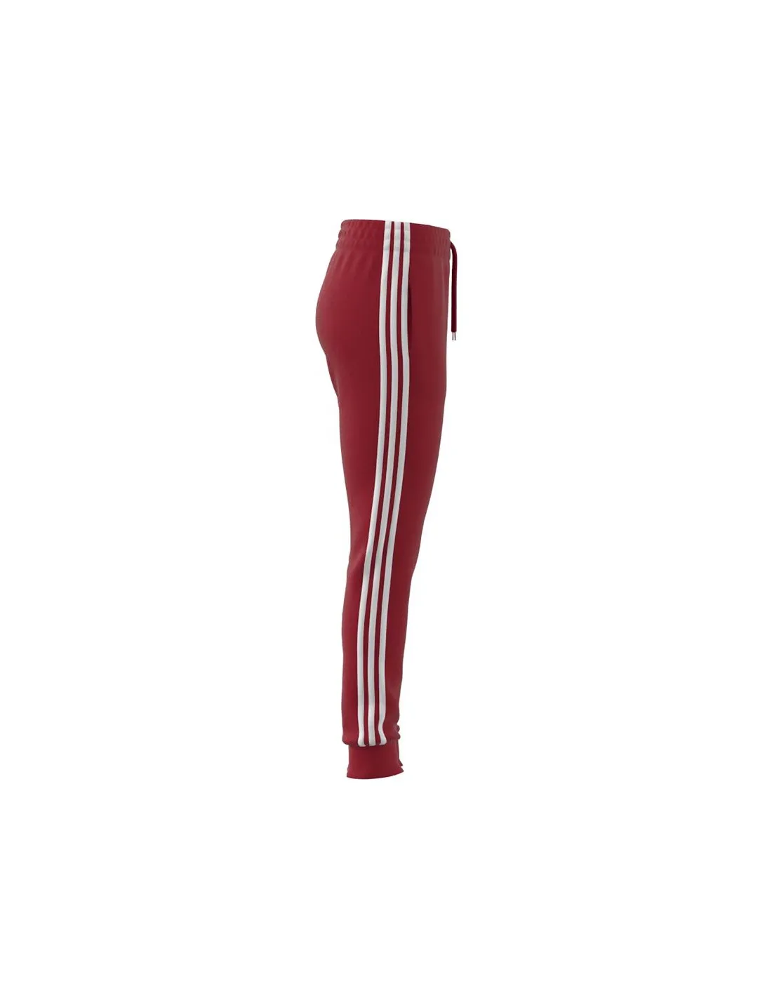 PANTALONES ADIDAS ESSENTIALS 3STRIPES FLEECE MUJER ROJO