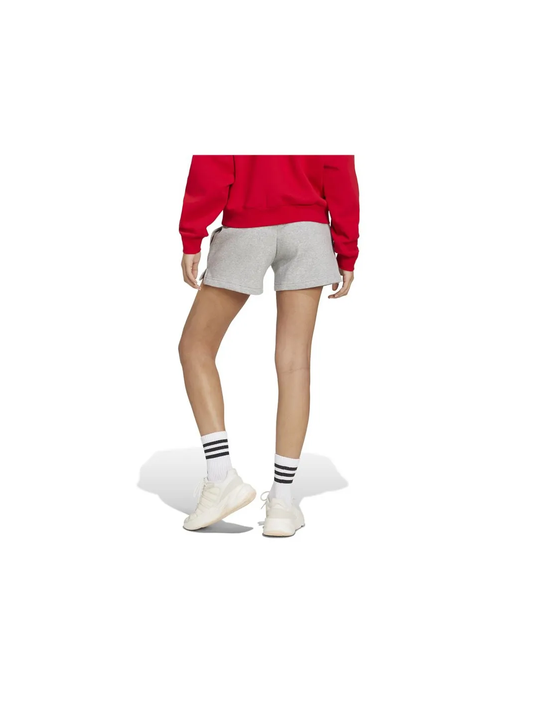 Pantalones adidas Essentials Small Logo Fleece Mujer Gris