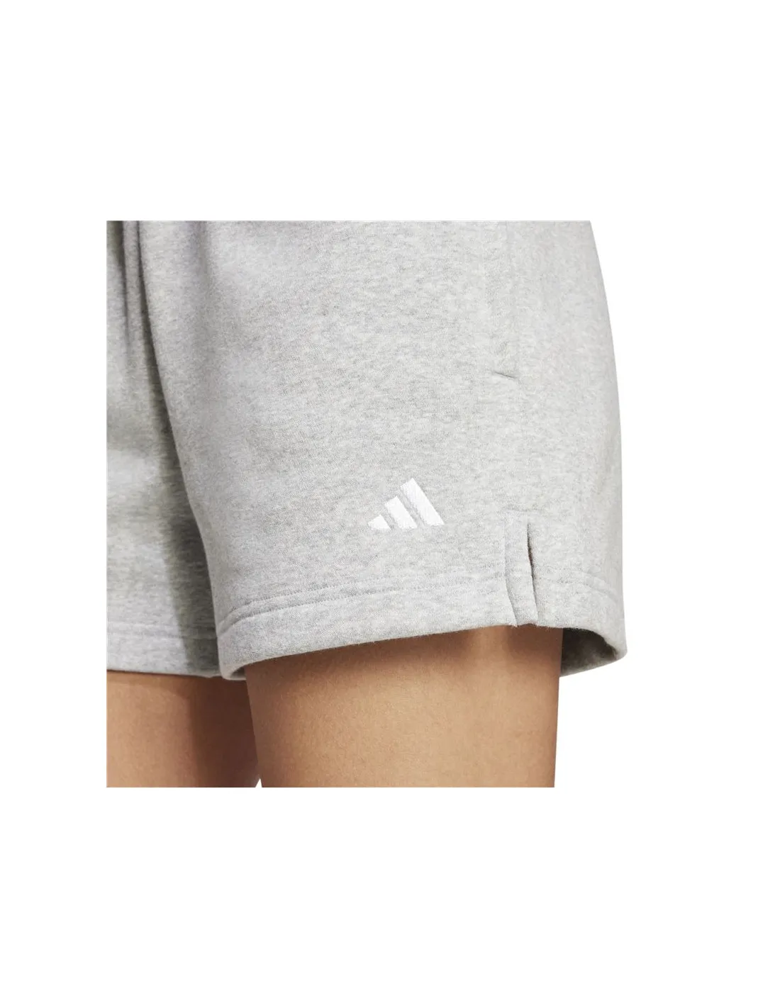 Pantalones adidas Essentials Small Logo Fleece Mujer Gris
