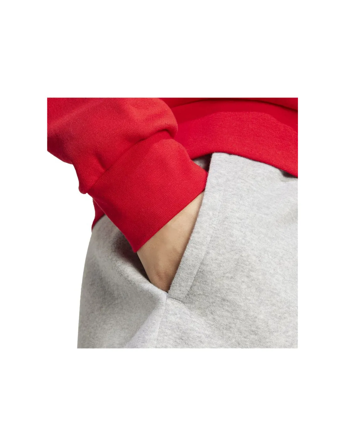 Pantalones adidas Essentials Small Logo Fleece Mujer Gris