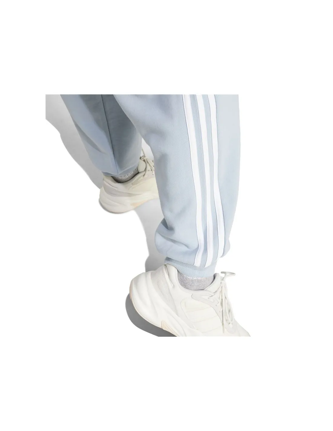 Pantalón adidas Essentials 3 Bandas French Terry Loose Mujer Azul