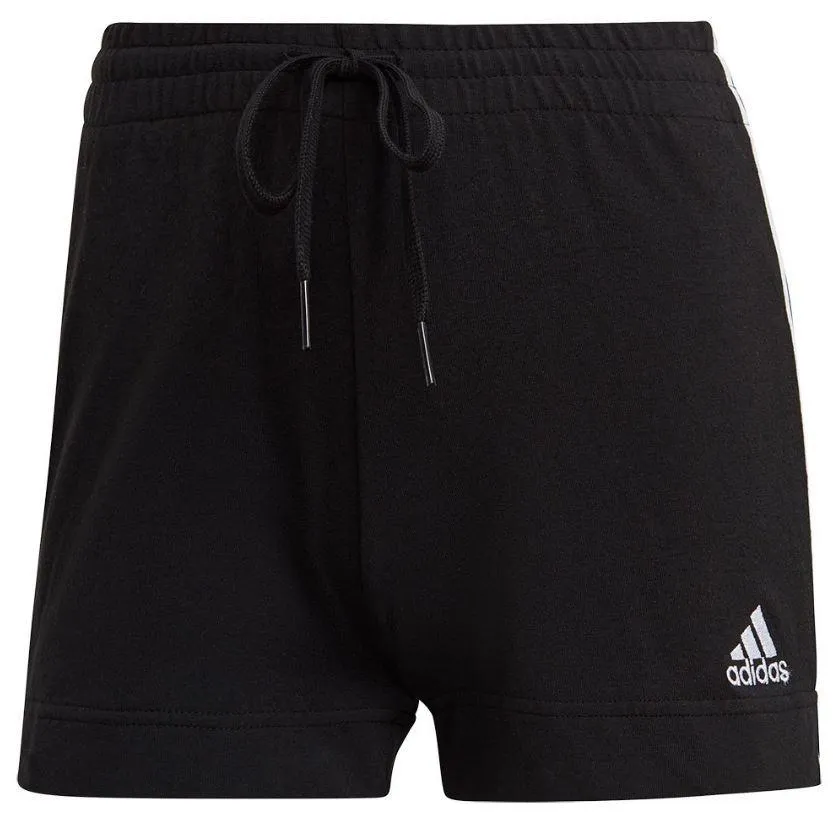 Pantalón Corto Adidas Essentials Slim 3 Bandas Mujer Negro