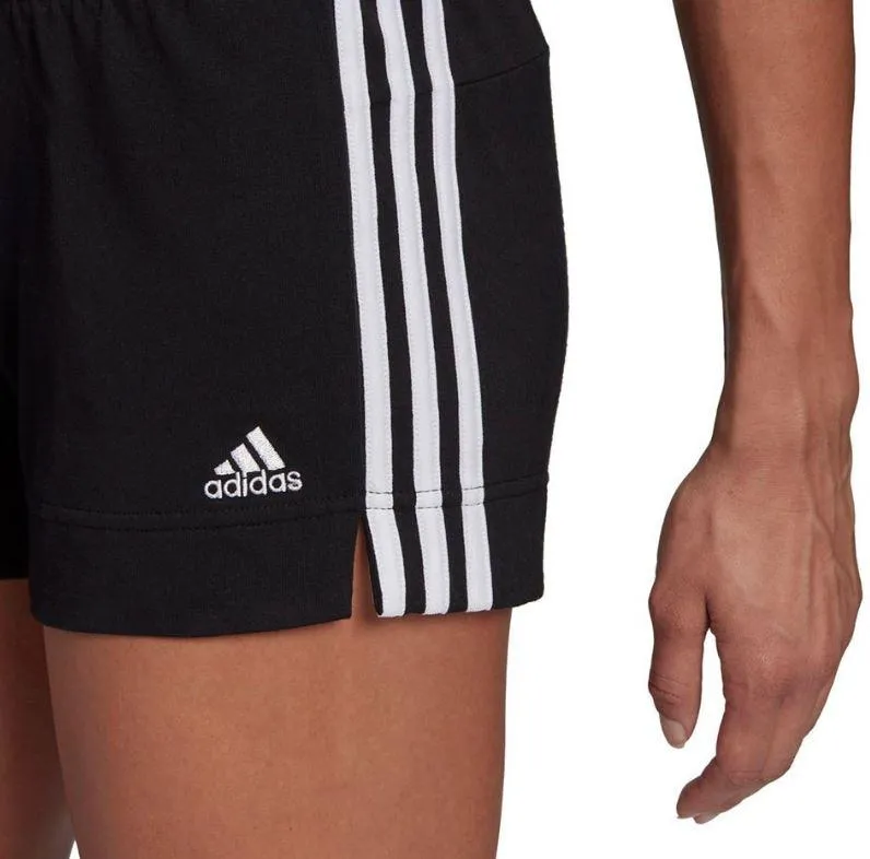 Pantalón Corto Adidas Essentials Slim 3 Bandas Mujer Negro