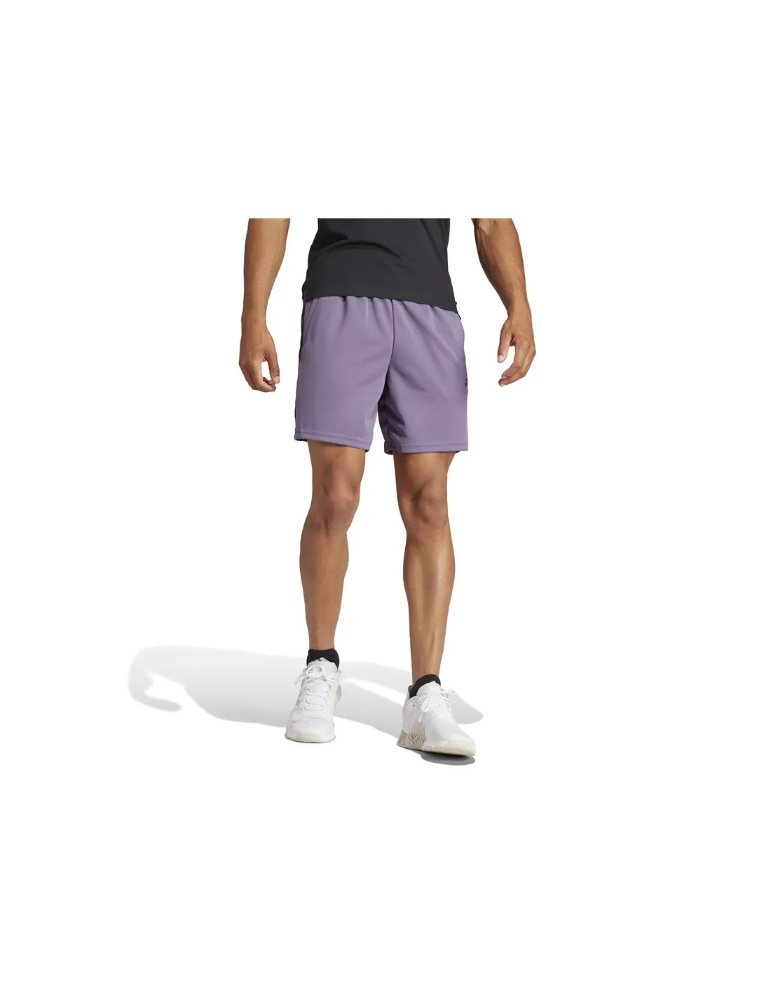 PANTALóN DE FITNESS ADIDAS ESSENTIALSTRAININGESSENTIALS PIQUé 3BANDAS HOMBRE VIOLETA