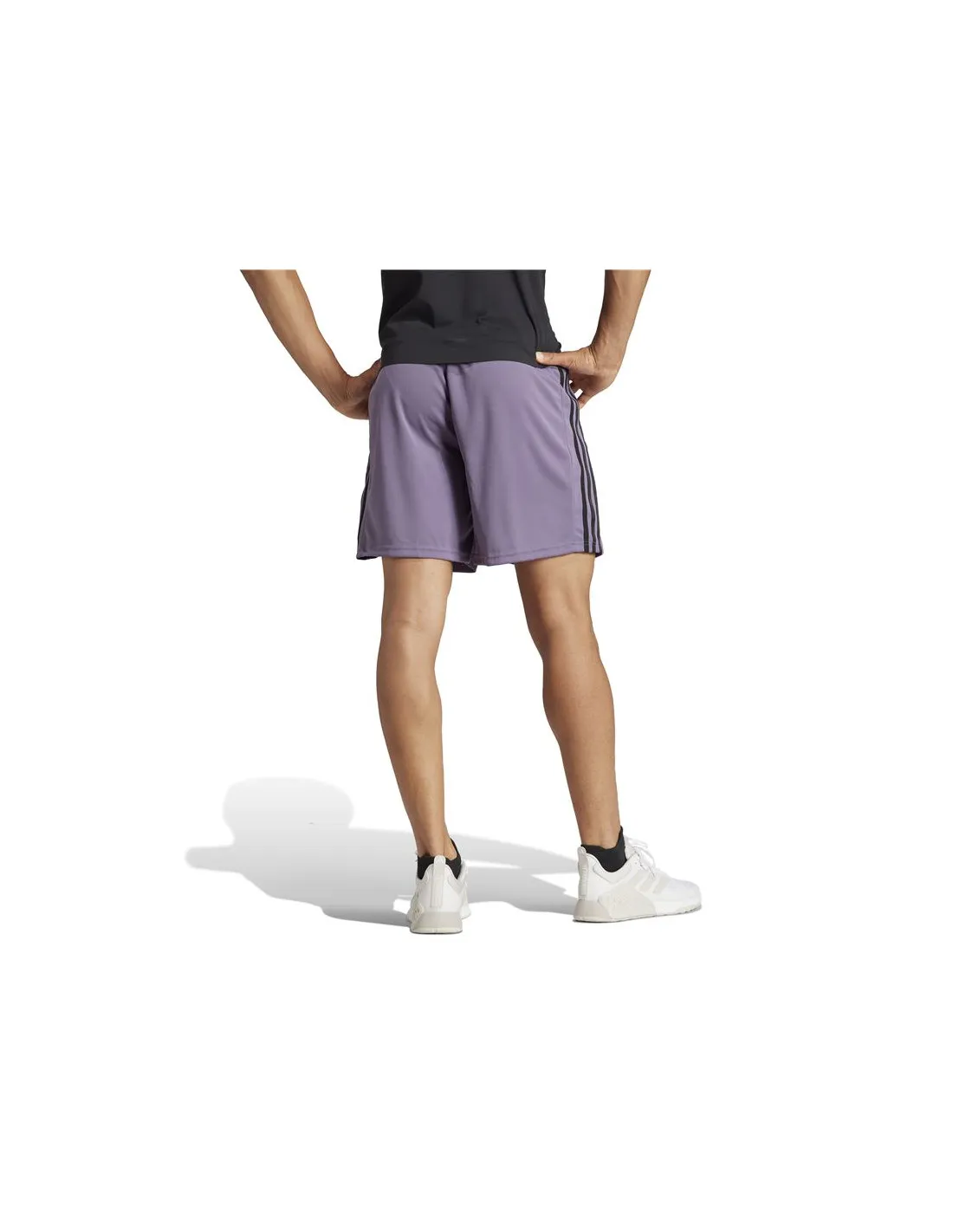 PANTALóN DE FITNESS ADIDAS ESSENTIALSTRAININGESSENTIALS PIQUé 3BANDAS HOMBRE VIOLETA