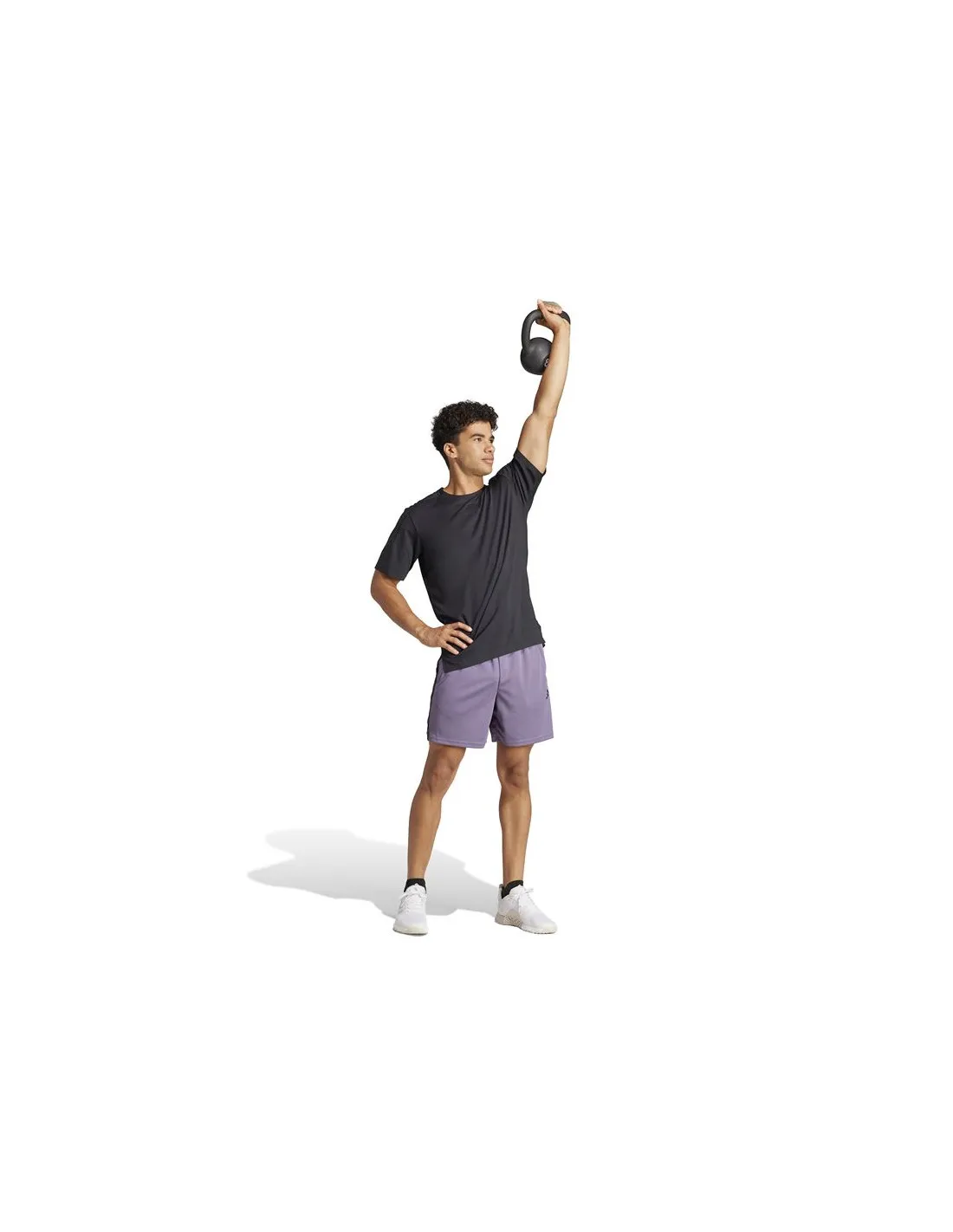 PANTALóN DE FITNESS ADIDAS ESSENTIALSTRAININGESSENTIALS PIQUé 3BANDAS HOMBRE VIOLETA