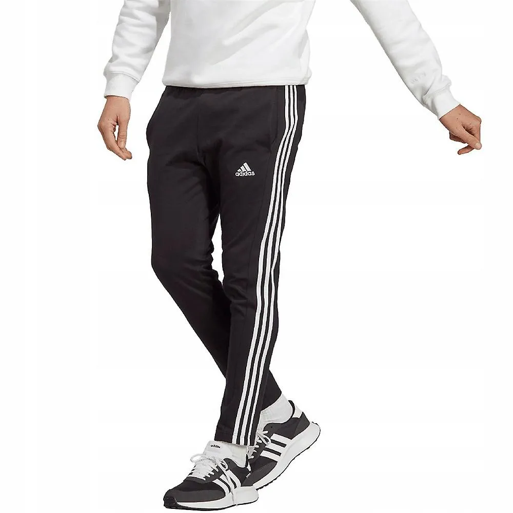 PANTS ADIDAS ESSENTIALS SINGLE JERSEY TAPERED OPEN HEM 3STRIPES IC0044