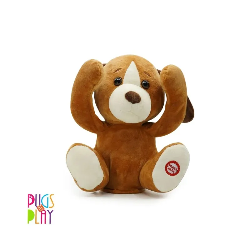 PELUCHE PERRO PUGS AT PLAY PEEK A BOO DASH WABRO