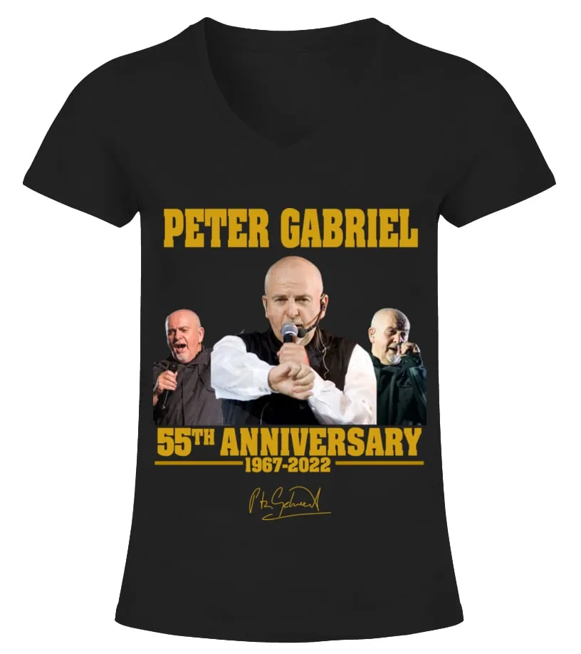 PETER GABRIEL 55TH ANNIVERSARY Camiseta cuello pico Mujer