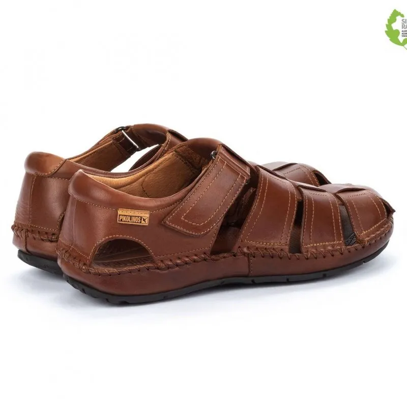 PIKOLINOS TARIFA 06J5433 NEGRO Y CUERO SANDALIA HOMBRE