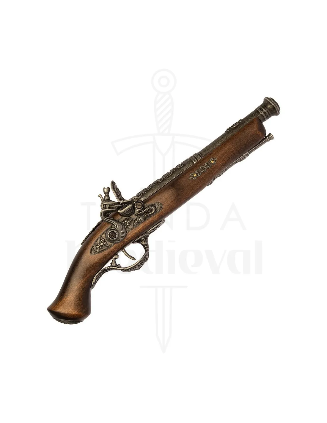Pistola de chispa francesa, siglo XVIII
