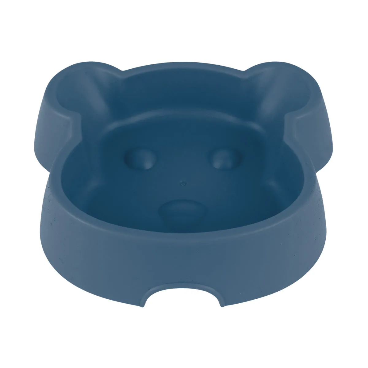 Plato color Azul Petróleo con Diseo de Mono para Mascota
