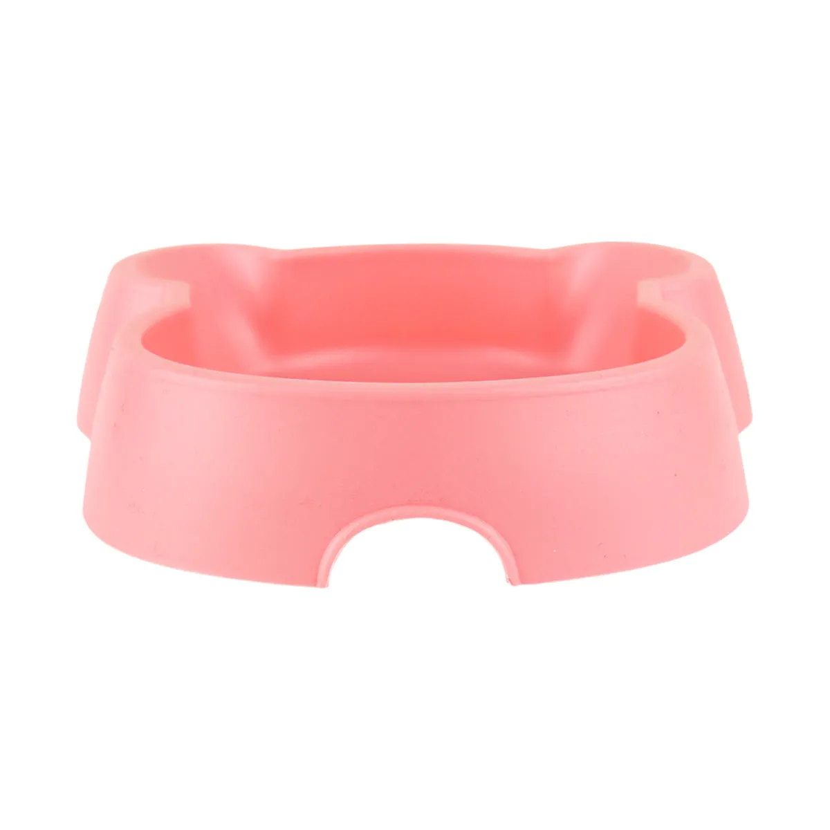 Plato color Rosa con Diseo de Mono para Mascota