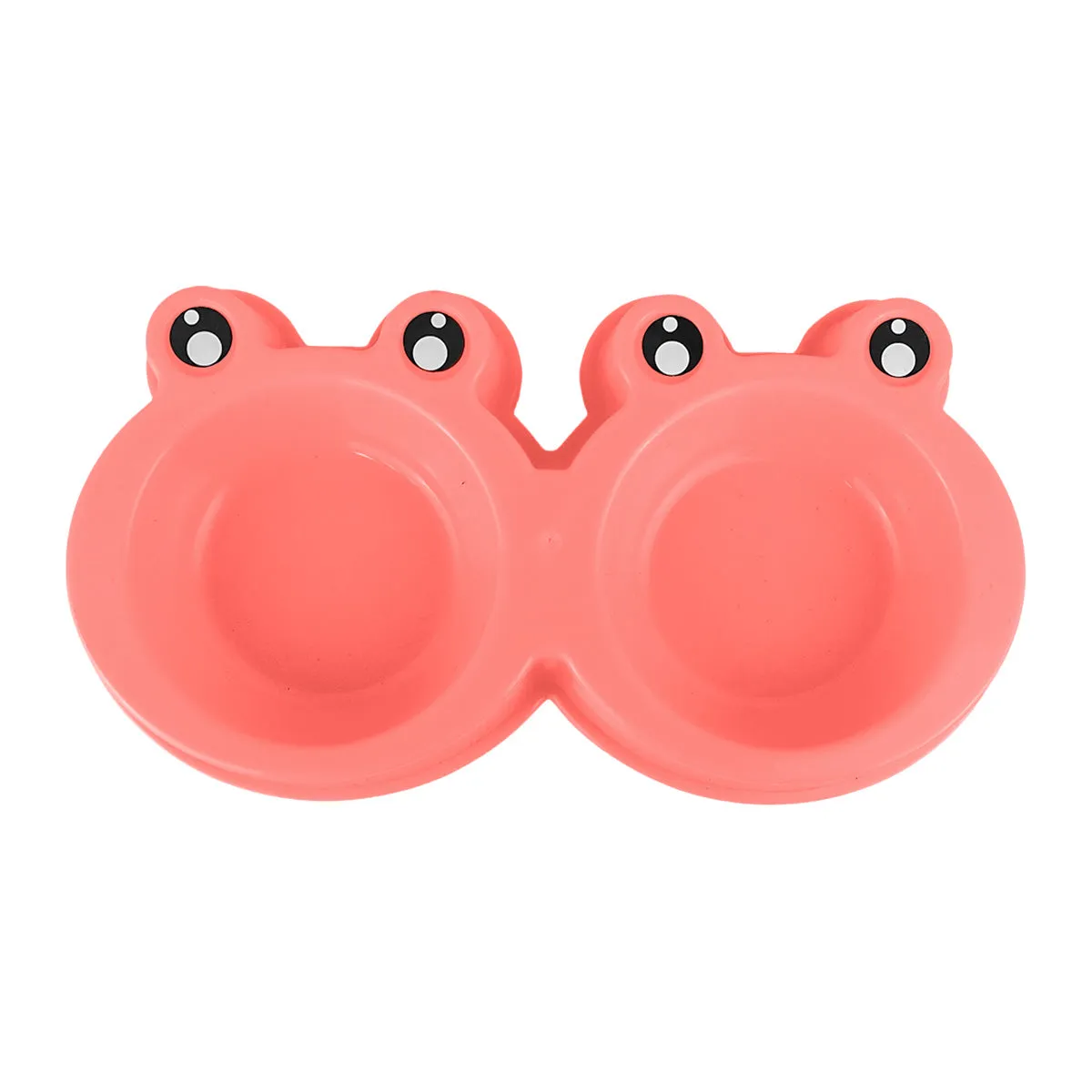Plato color Rosa con Diseo de Rana para Mascota