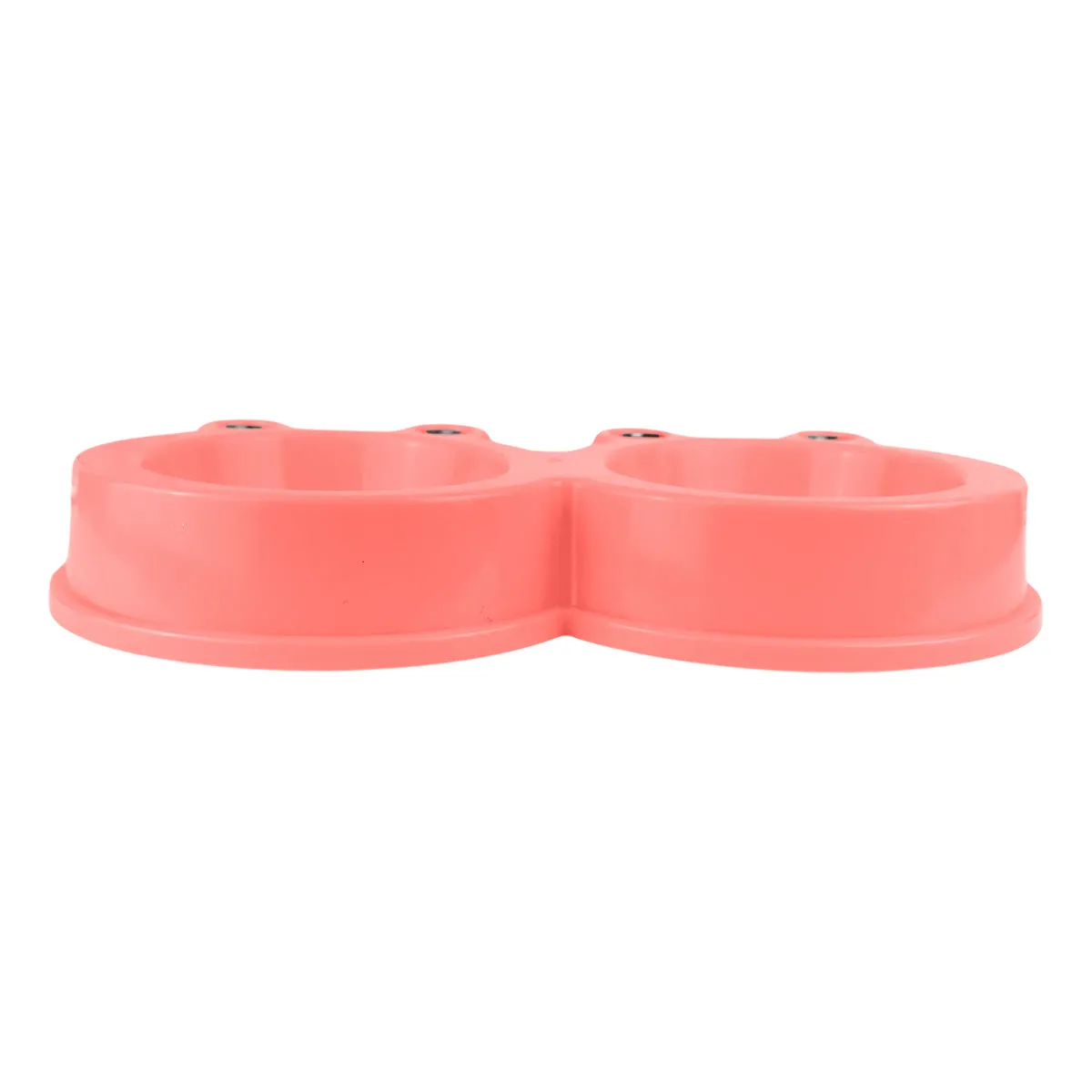 Plato color Rosa con Diseo de Rana para Mascota