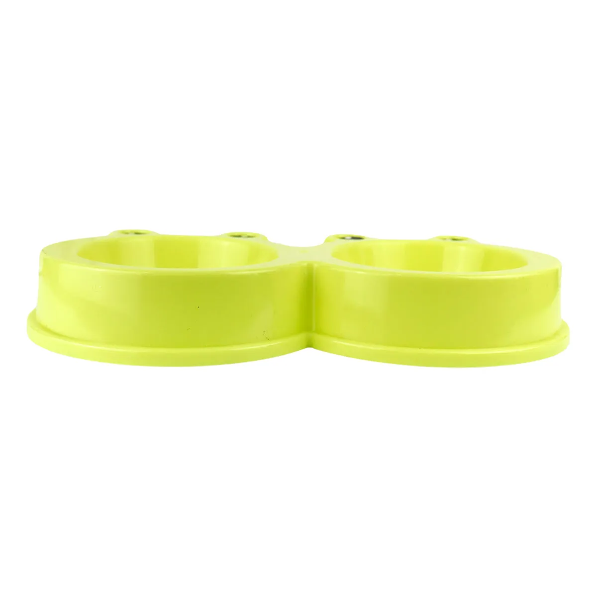Plato color Verde con Diseo de Rana para Mascota
