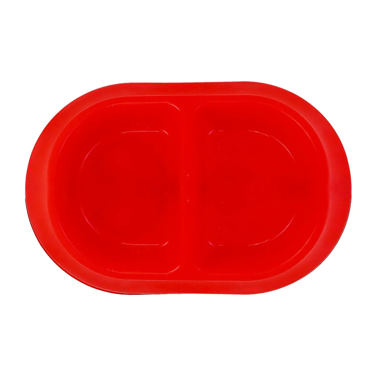 Plato Doble color Rojo para Mascota