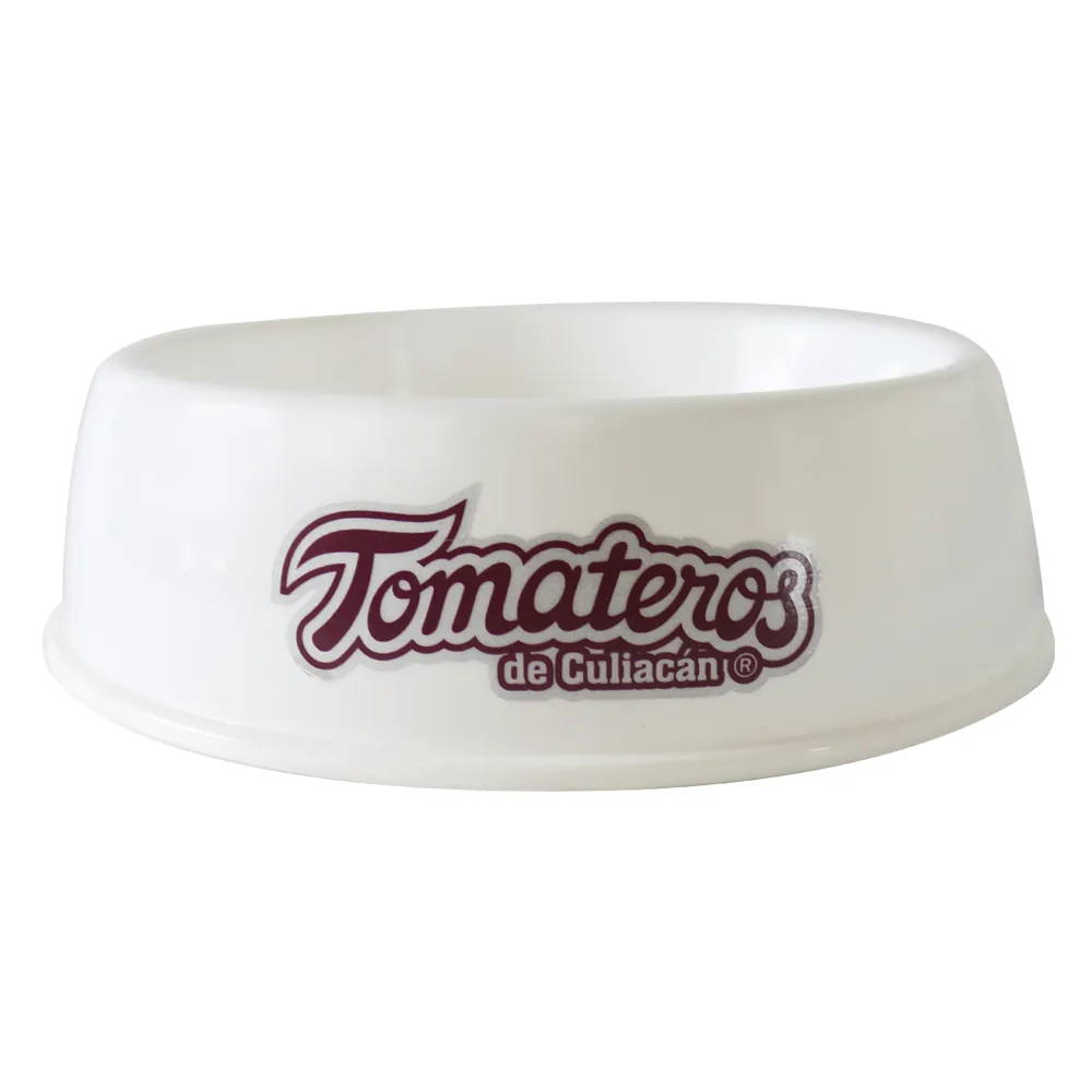 Plato para Mascota Tomateros de Culiacán Blanco