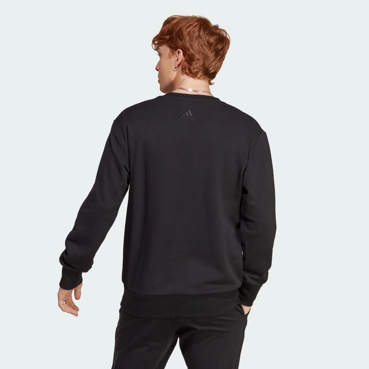 Polerón Lifestyle Hombre Adidas  Essentials French Terry Big Logo Negro