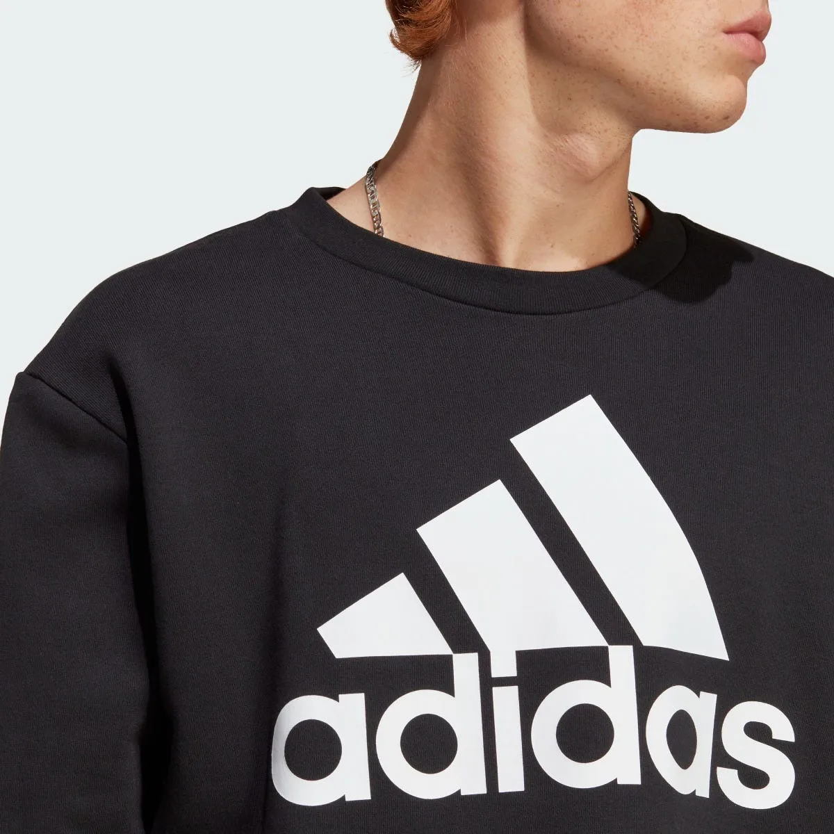 Polerón Lifestyle Hombre Adidas  Essentials French Terry Big Logo Negro