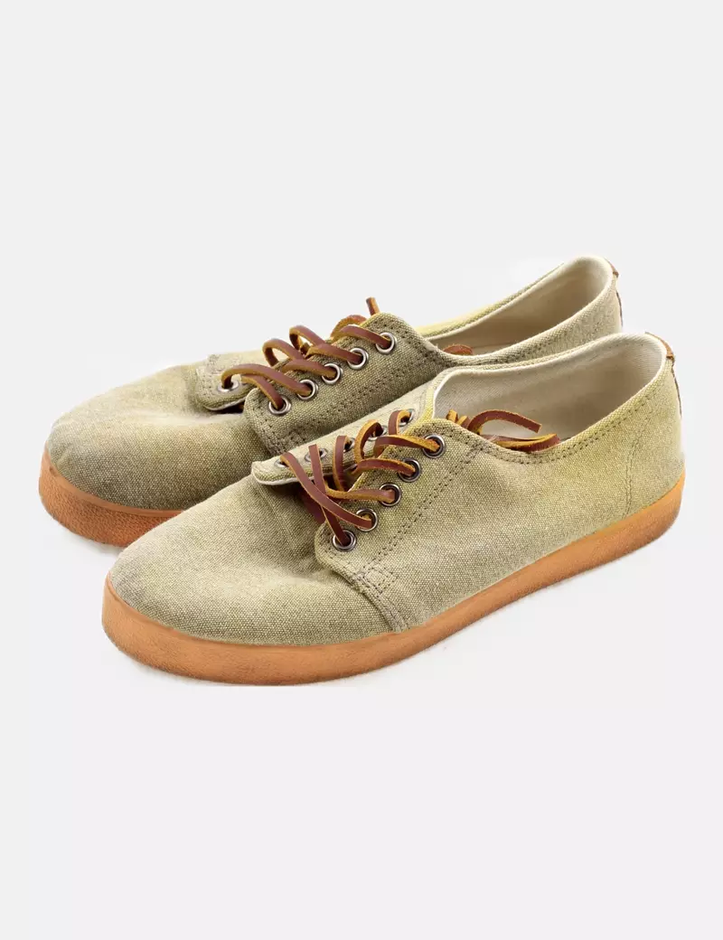 POMPELLI Zapatillas camel cordones