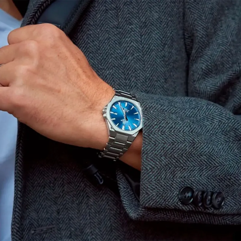 RELOJ CASIO ACERO ESFERA AZUL ECB30DB1A