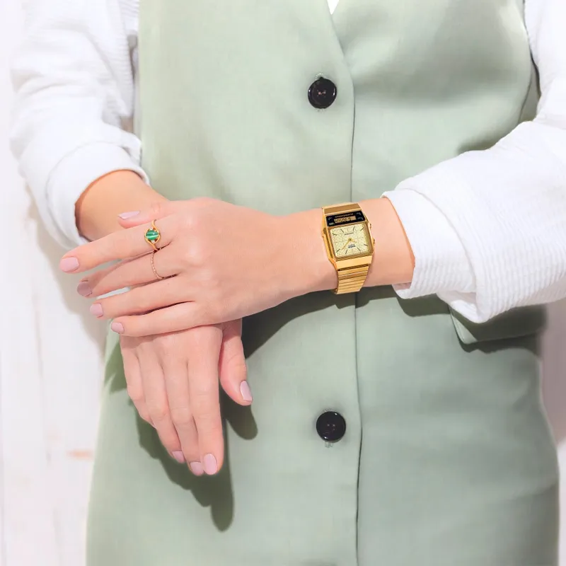 RELOJ CASIO EDGY COLLECTION DORADO AQ800EG9AEF