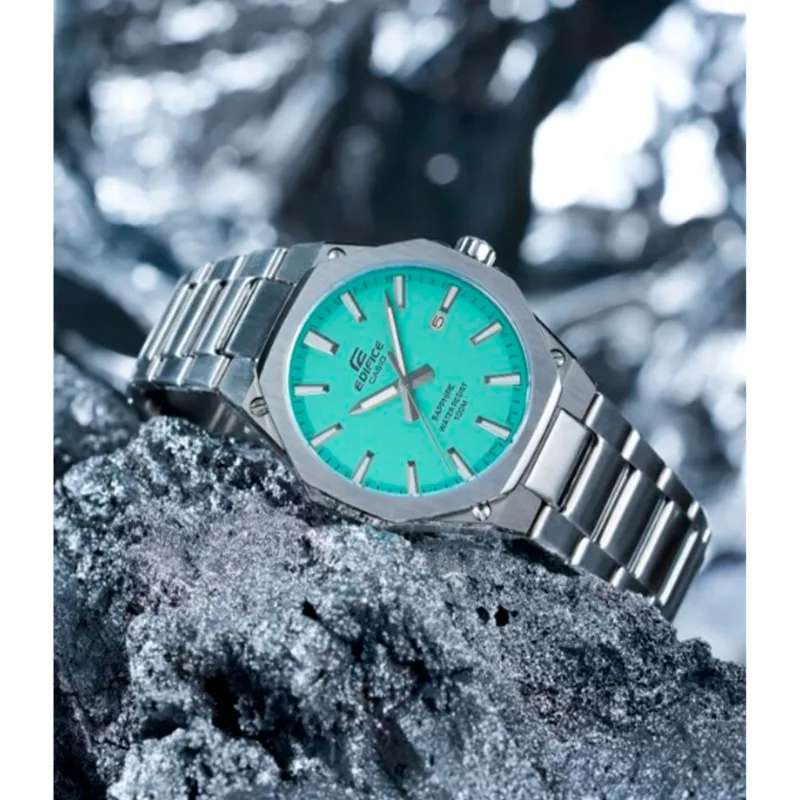 RELOJ CASIO EDIFICE ACERO ESFERA TURQUESA EFRS108D2BV