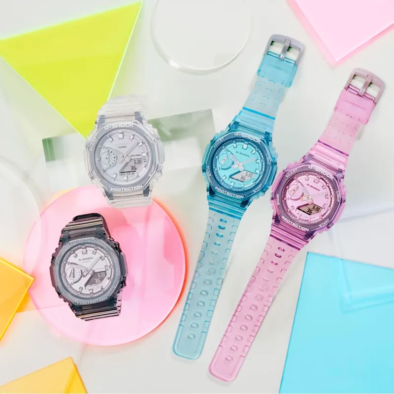 RELOJ CASIO GSHOCK AZUL SERIE GMAS2100SK2AER