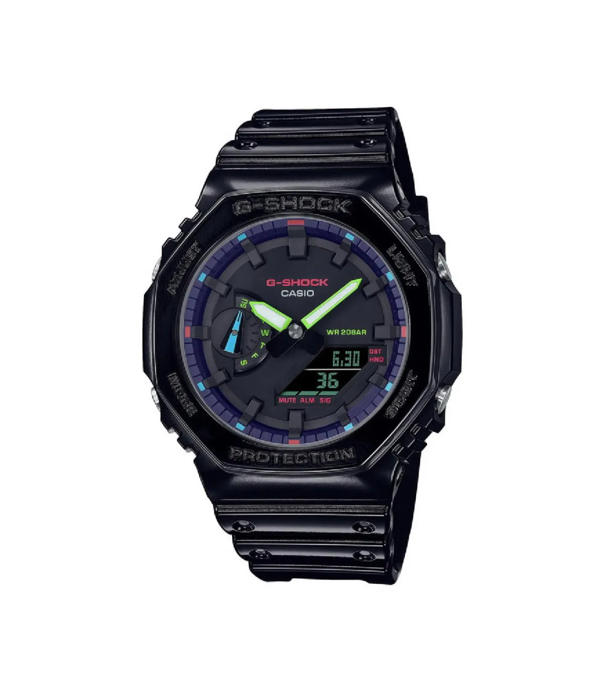 RELOJ CASIO GSHOCK RAINBOW GAMERS  GA210RGB1AER