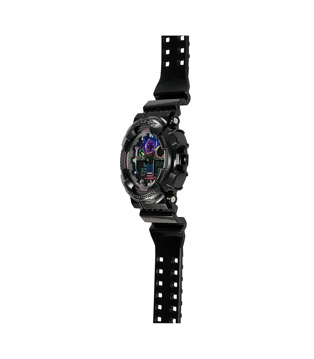 RELOJ CASIO HOMBRE GSHOCK NEGRO  GA100RGB1AER