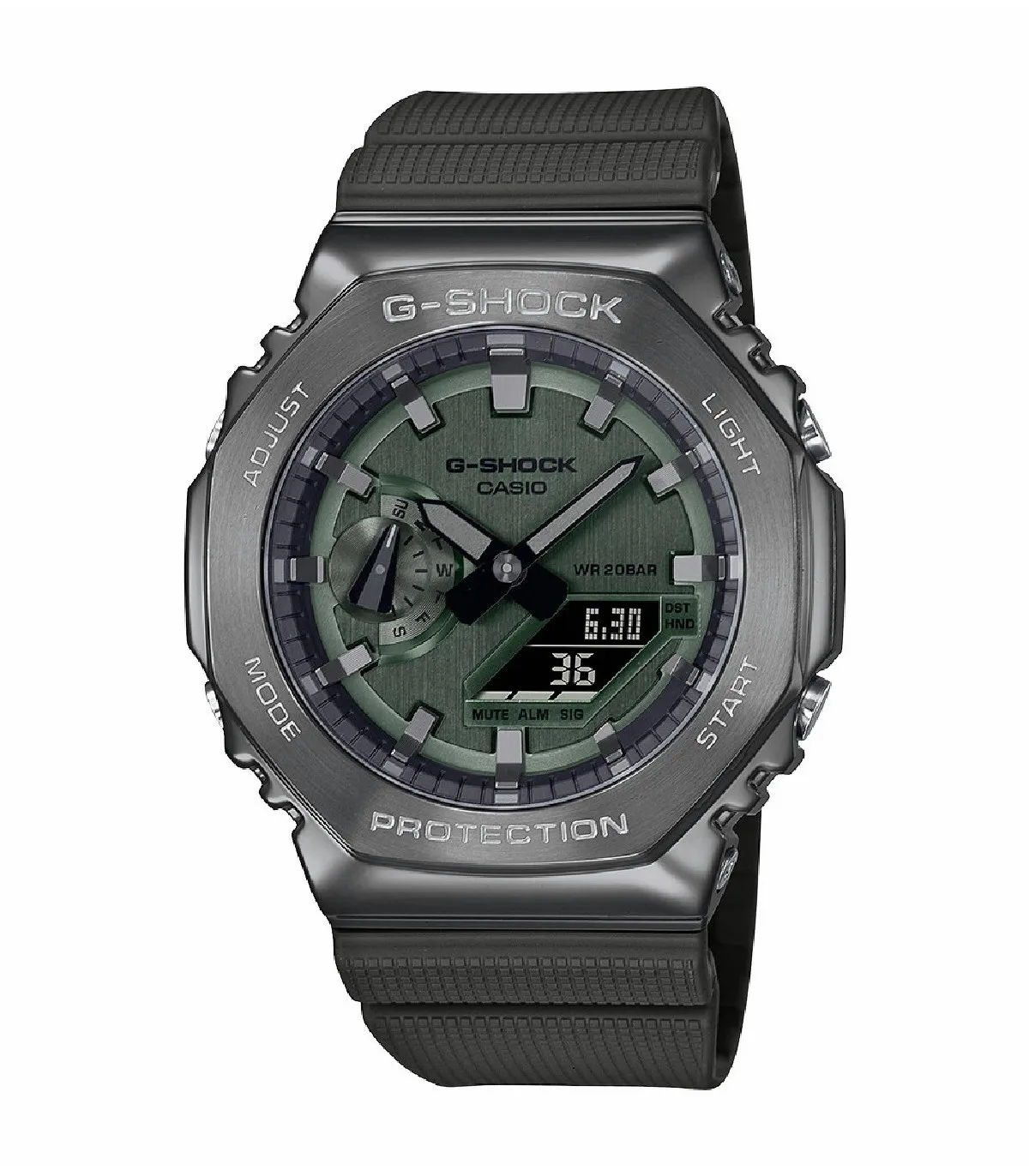 RELOJ CASIO HOMBRE GSHOCK VERDE  GM2100B3AER