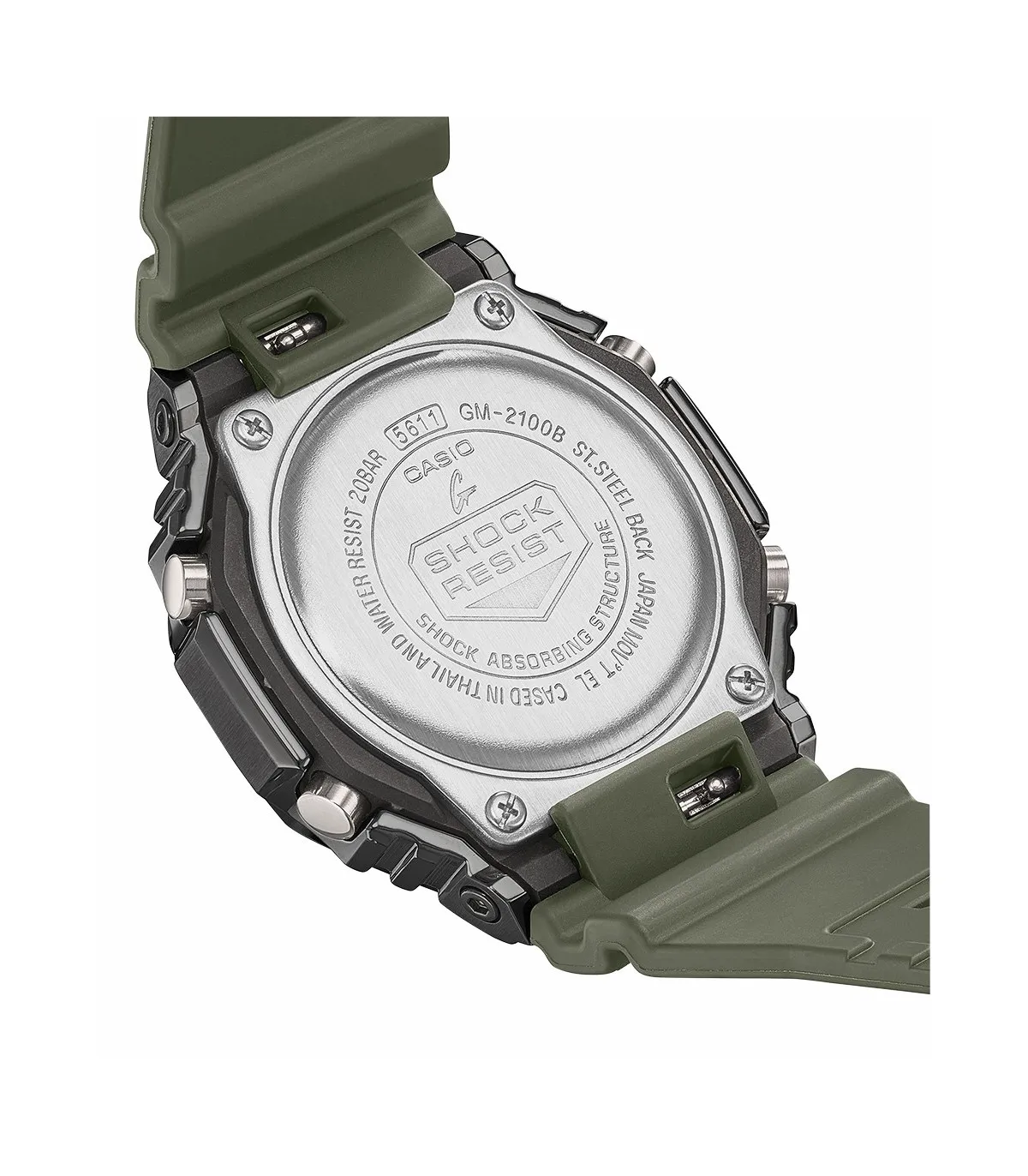 RELOJ CASIO HOMBRE GSHOCK VERDE  GM2100B3AER