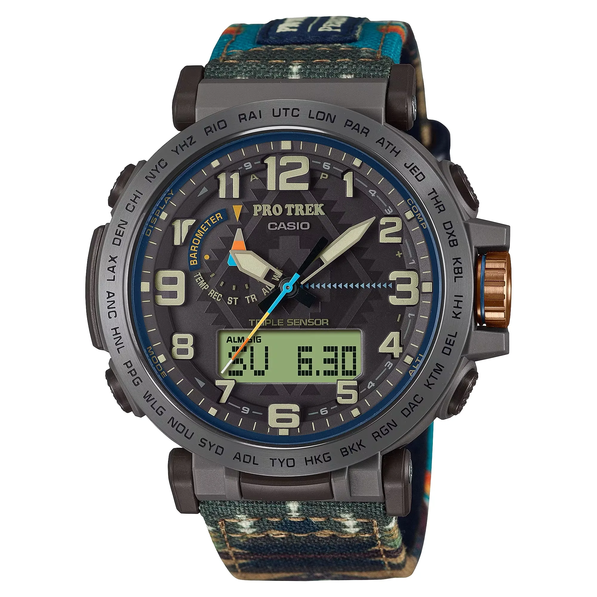 RELOJ CASIO PRO TRECK PENDLETON PRG601PE5
