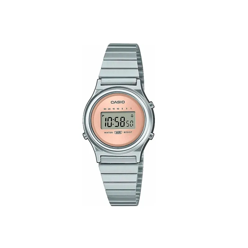 RELOJ CASIO VINTAGE ACERO ROSA MUJER LA700WE4AEF