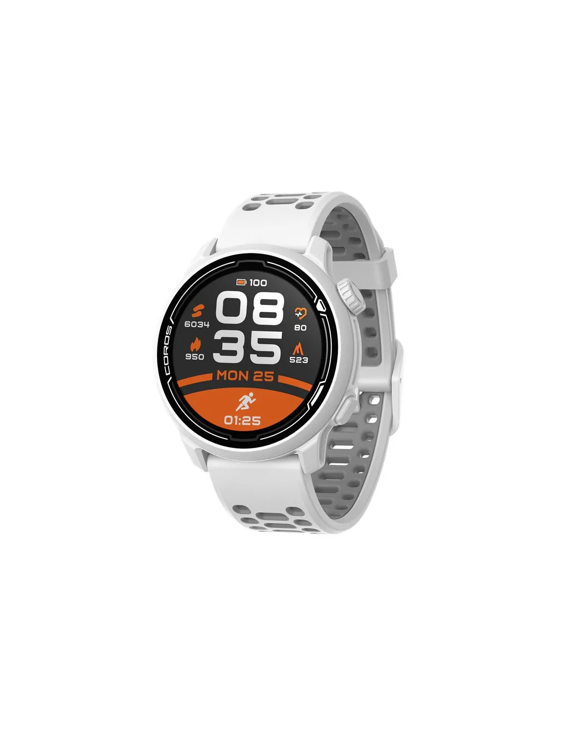 Reloj Coros Pace 2 Premium GPS Sport White Silicone Band