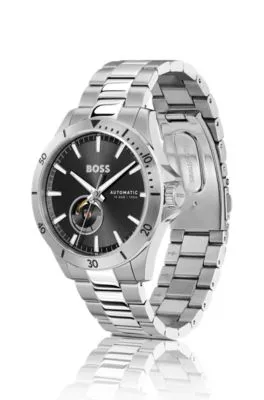 Reloj de acero inoxidable con mecanismo automático japonés