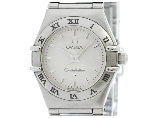 Reloj de cuarzo Omega Constellation de acero para mujer 