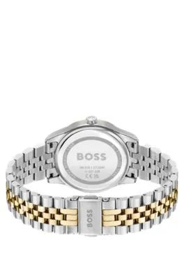 Reloj de dos tonos con incrustación de nácar
