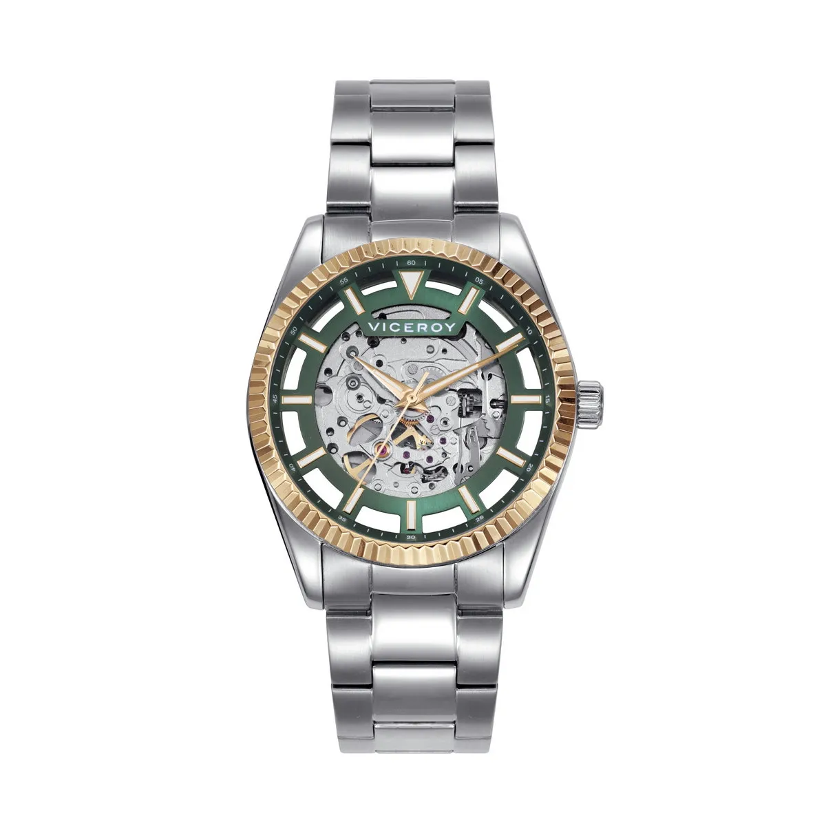 RELOJ DE HOMBRE CHIC CAJA Y BRAZALETE DE ACERO  VICEROY