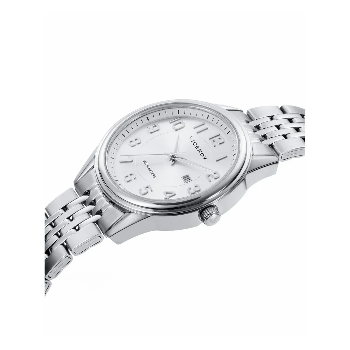 RELOJ DE MUJER GRAND 3 AGUJAS DE ACERO Y ESFERA BLANCA  VICEROY