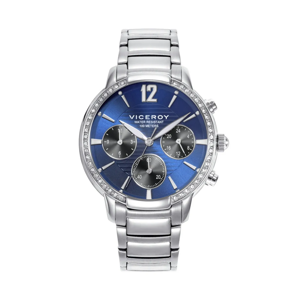 RELOJ DE MUJER MULTIFUNCIóN DE ACERO CON CIRCONITAS  VICEROY