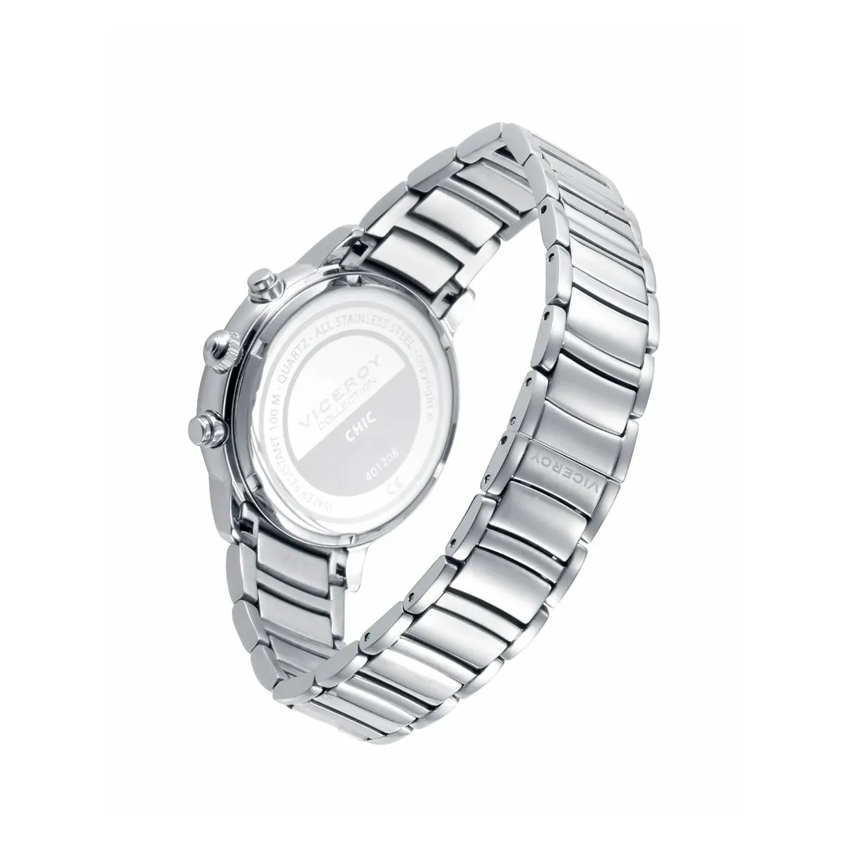 RELOJ DE MUJER MULTIFUNCIóN DE ACERO CON CIRCONITAS  VICEROY