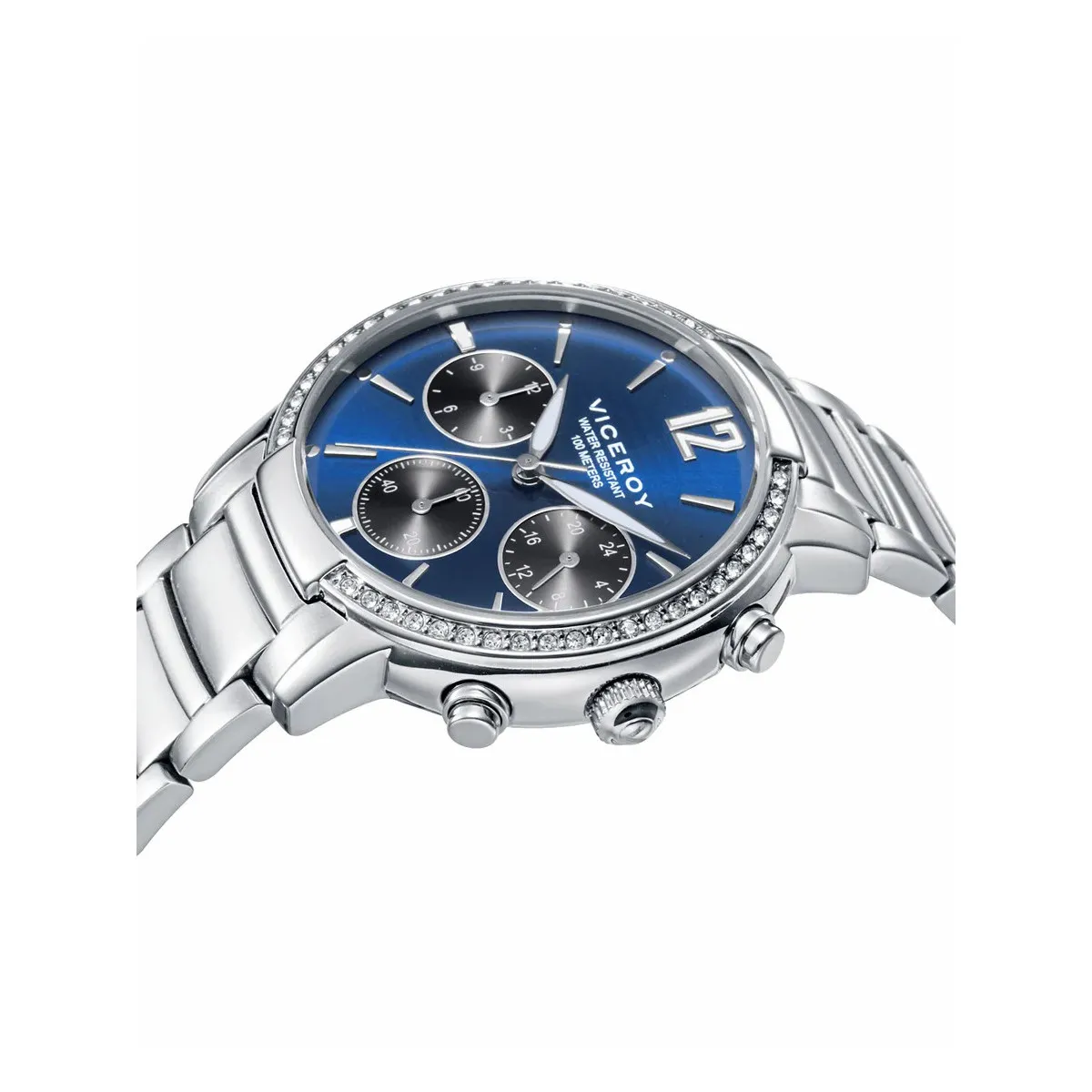 RELOJ DE MUJER MULTIFUNCIóN DE ACERO CON CIRCONITAS  VICEROY