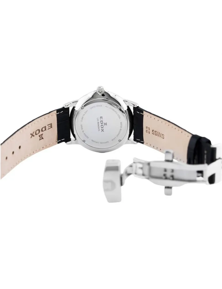 Reloj Edox Swiss Made Les Bémonts Hombre Slim 640123NIN